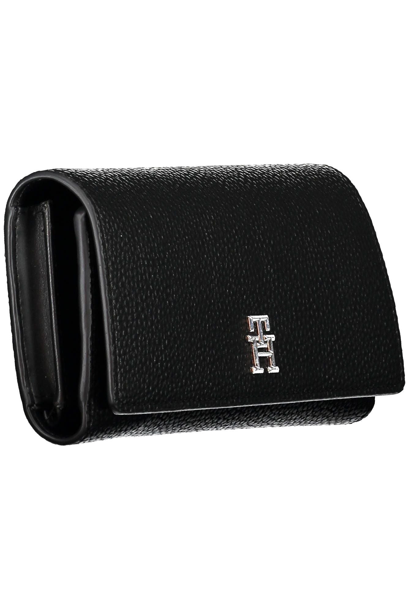 Tommy Hilfiger Black Polyurethane Women Wallet