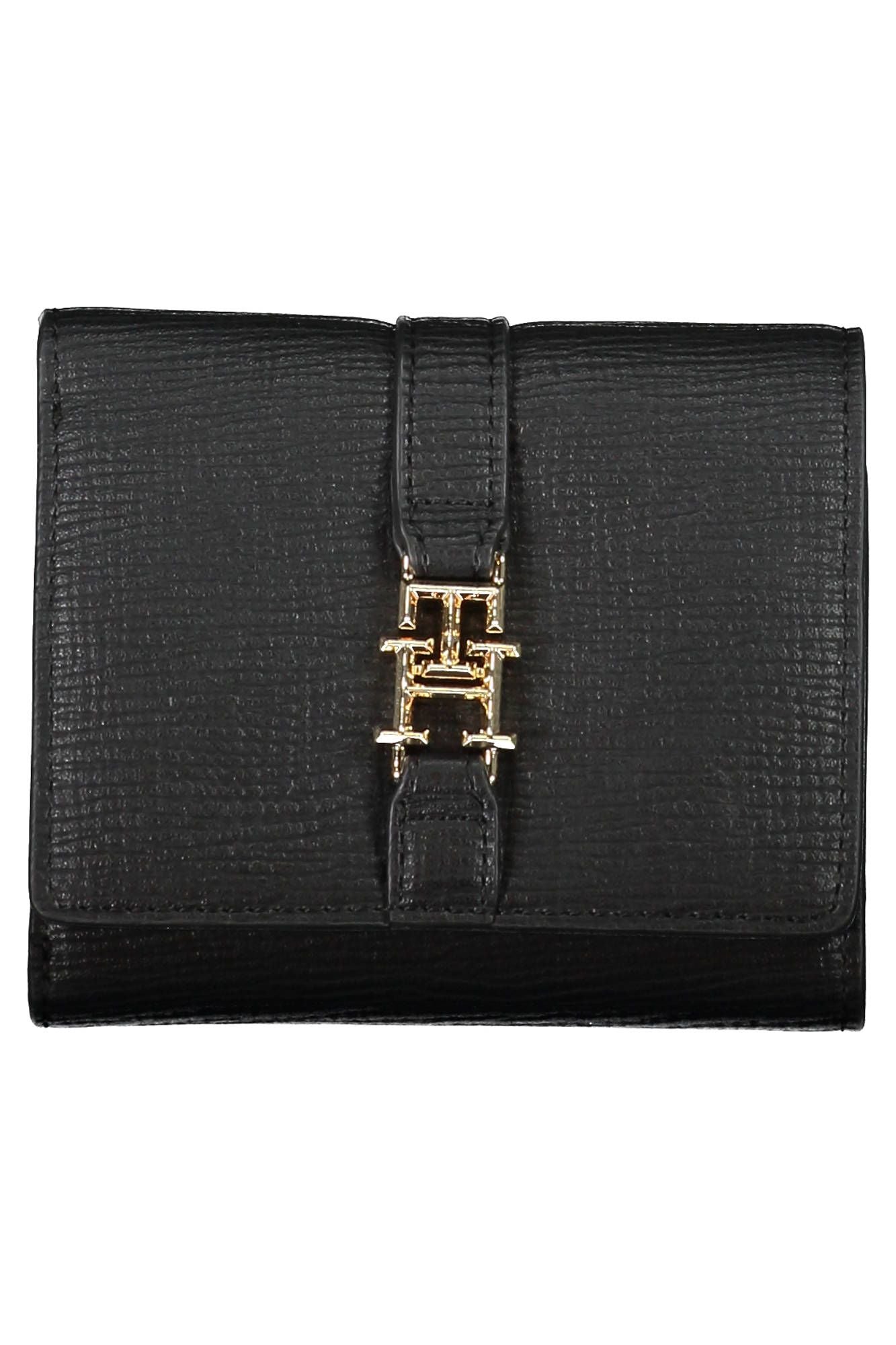 Tommy Hilfiger Black Polyurethane Women Wallet