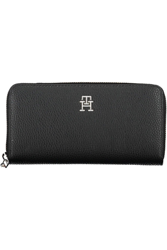 Tommy Hilfiger Black Polyurethane Women Wallet