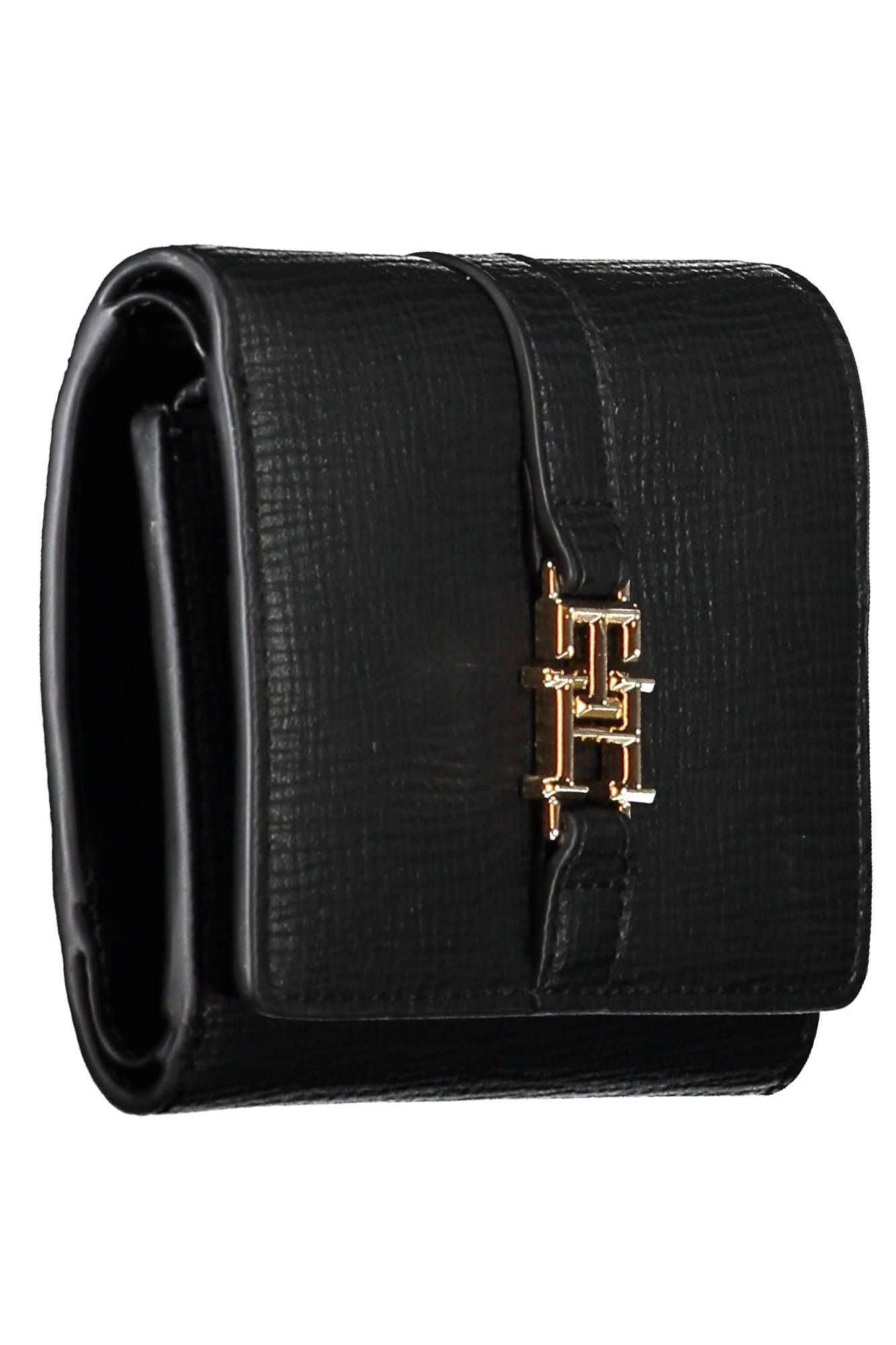 Tommy Hilfiger Black Polyurethane Women Wallet