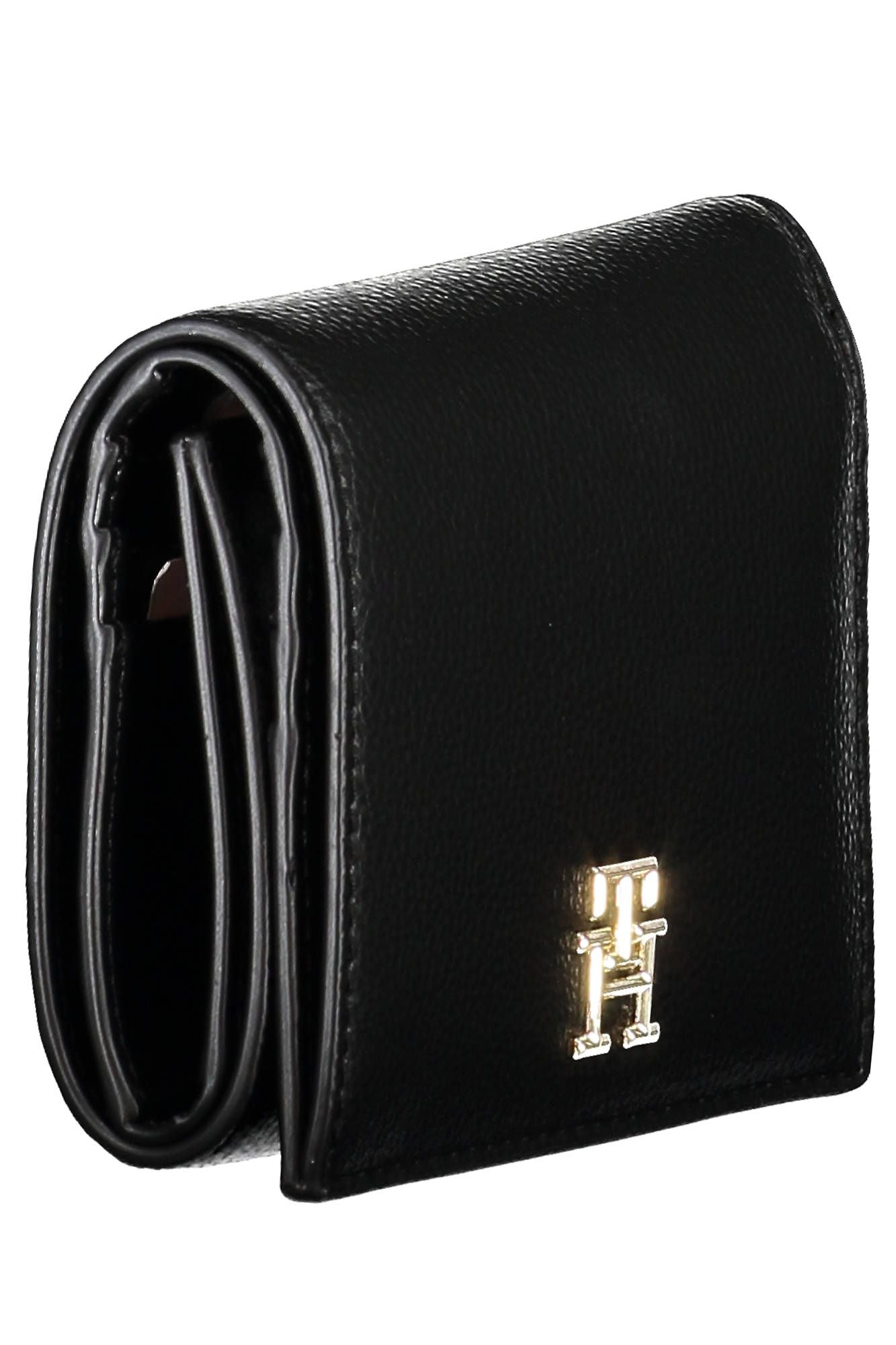 Tommy Hilfiger Black Polyurethane Women Wallet