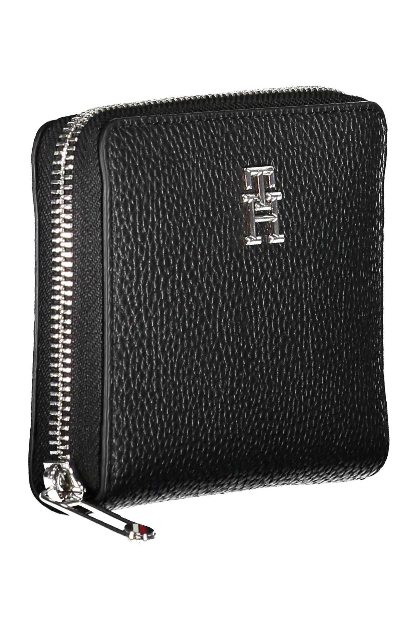 Tommy Hilfiger Black Polyurethane Women Wallet