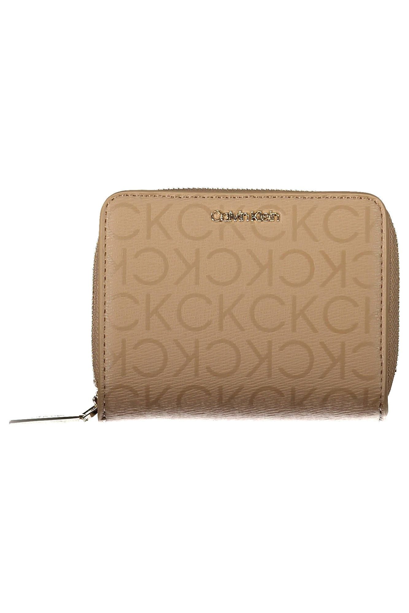 Calvin Klein Beige Polyester Women Wallet