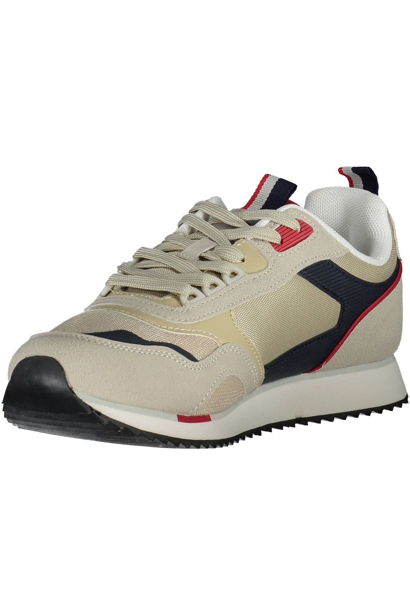 U.S. POLO ASSN. Beige Lace-Up Sneakers with Logo Detailing