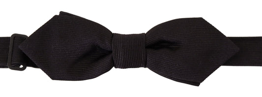 Dolce & Gabbana Elegant Black Silk Bow Tie