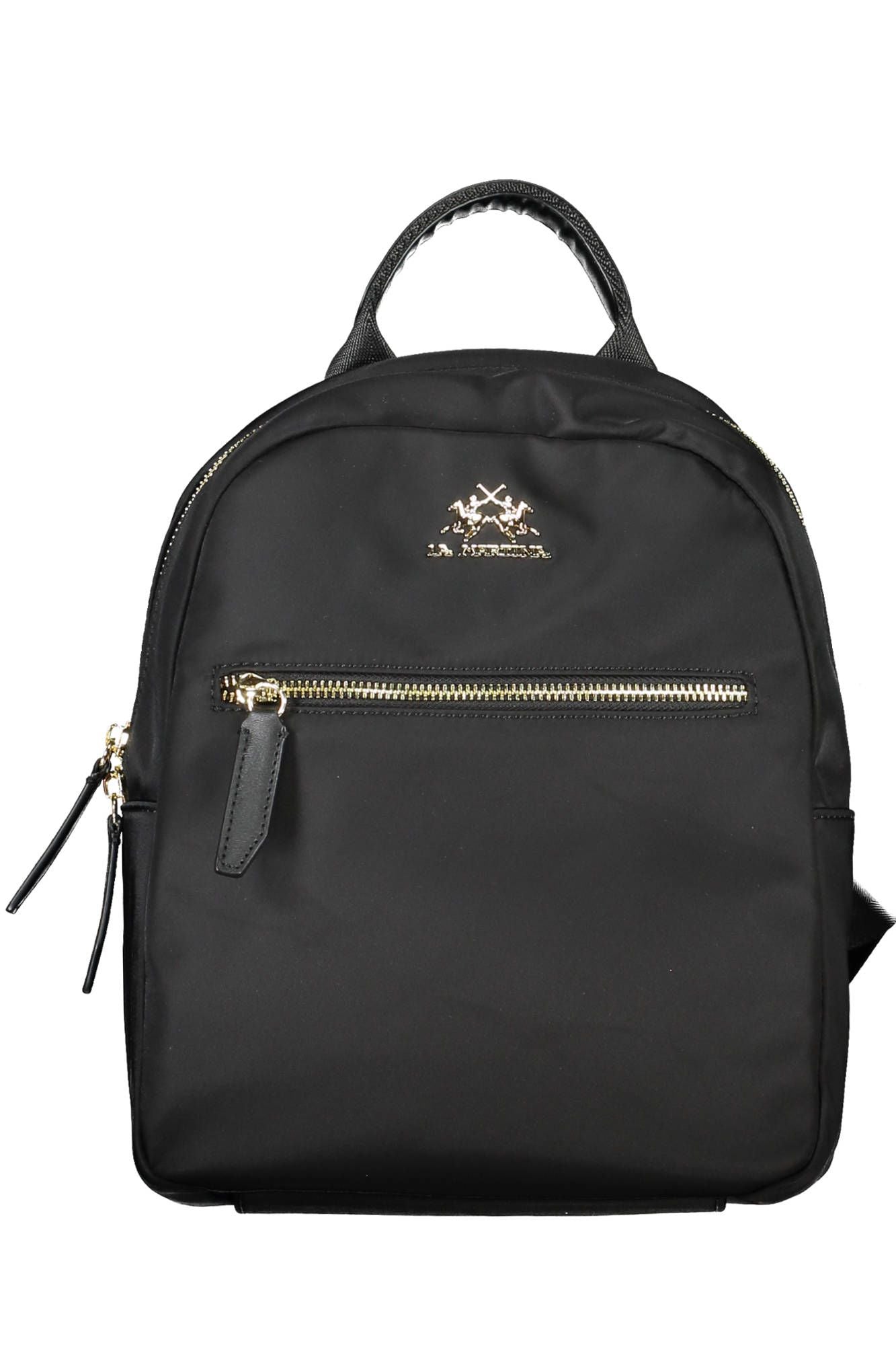 La Martina Black Nylon Women Backpack