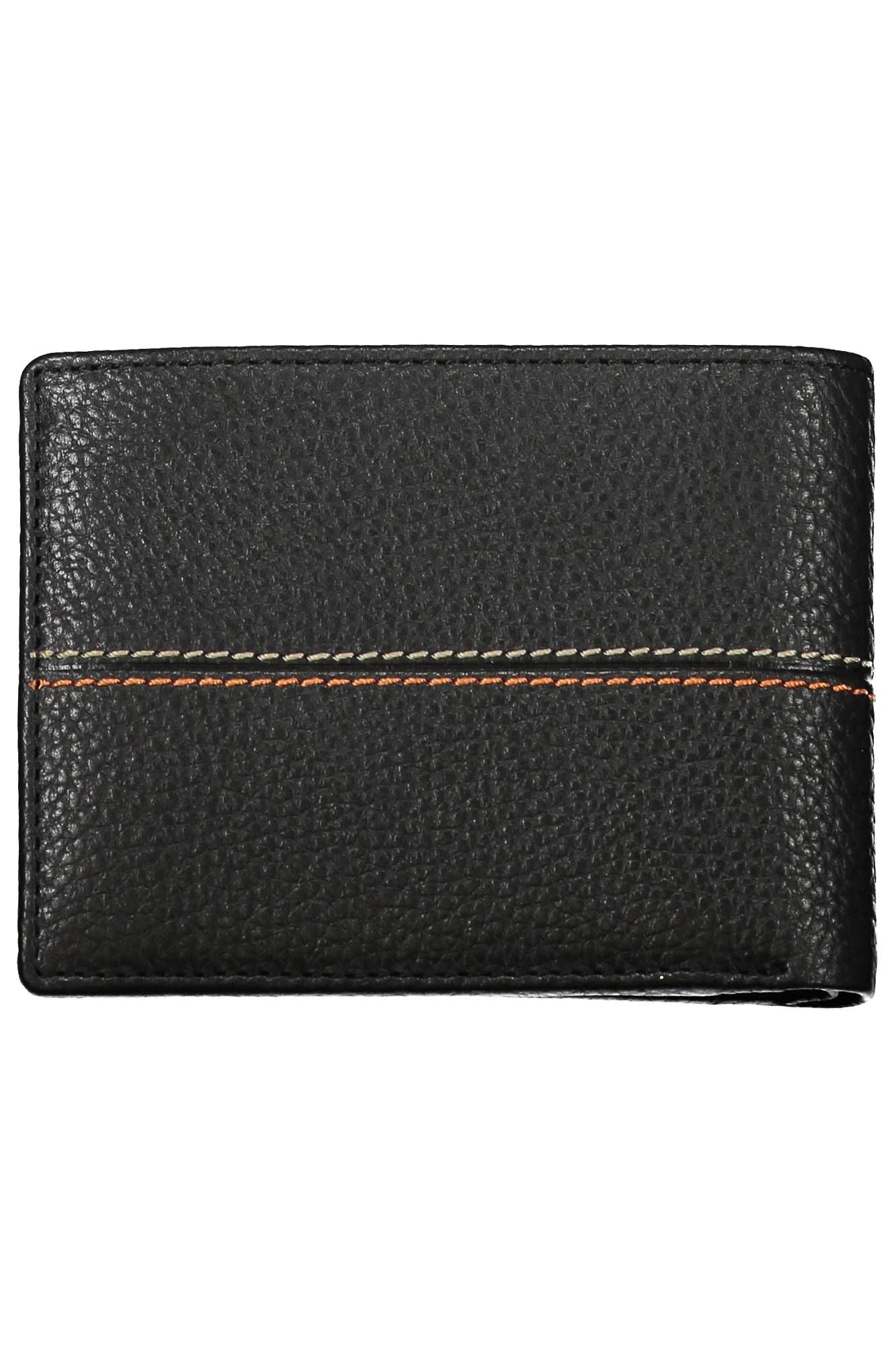 La Martina Black Leather Men Wallet