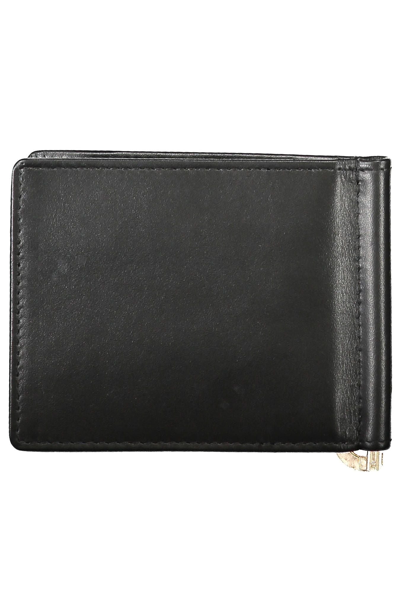 La Martina Black Leather Men Wallet