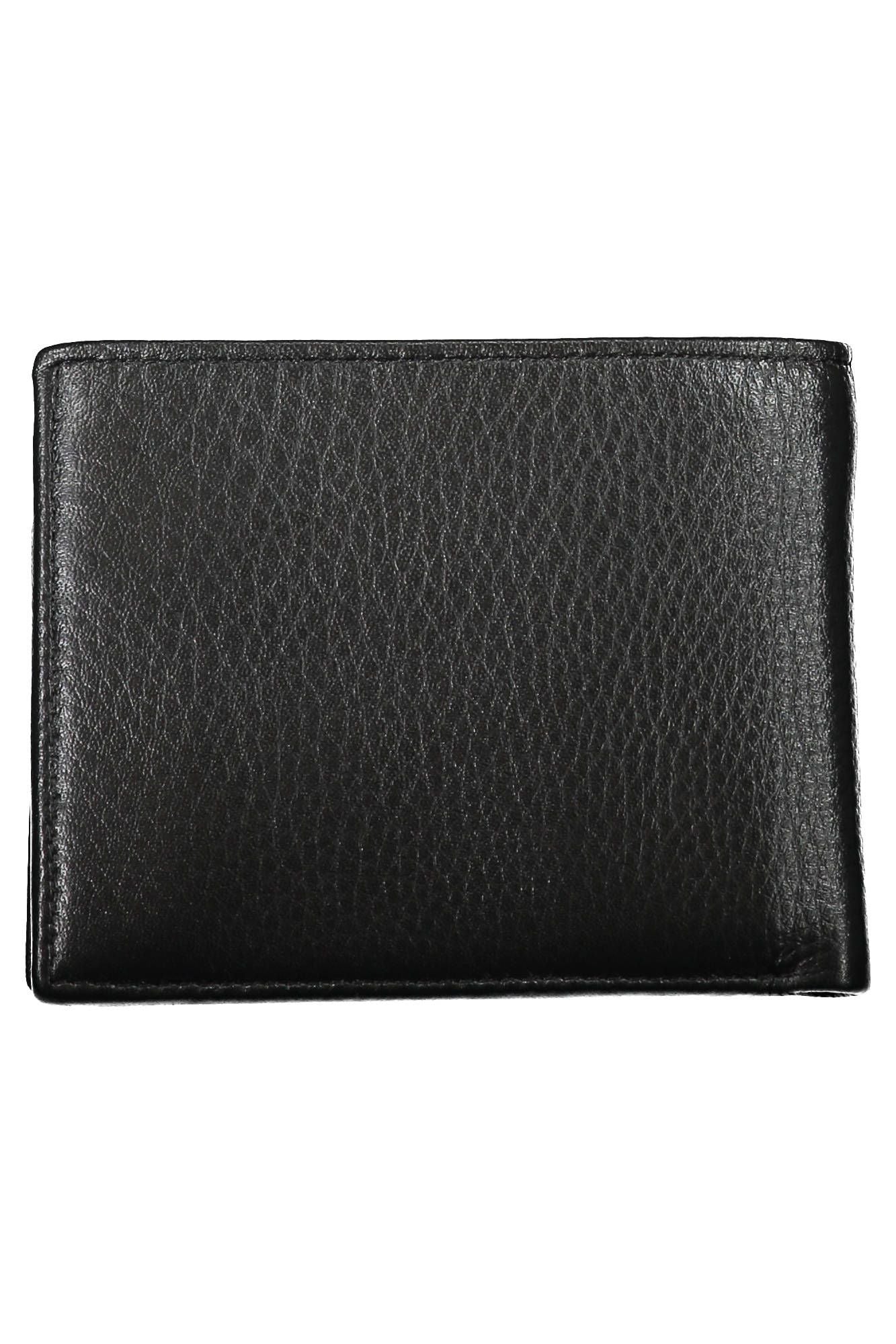 La Martina Black Leather Men Wallet