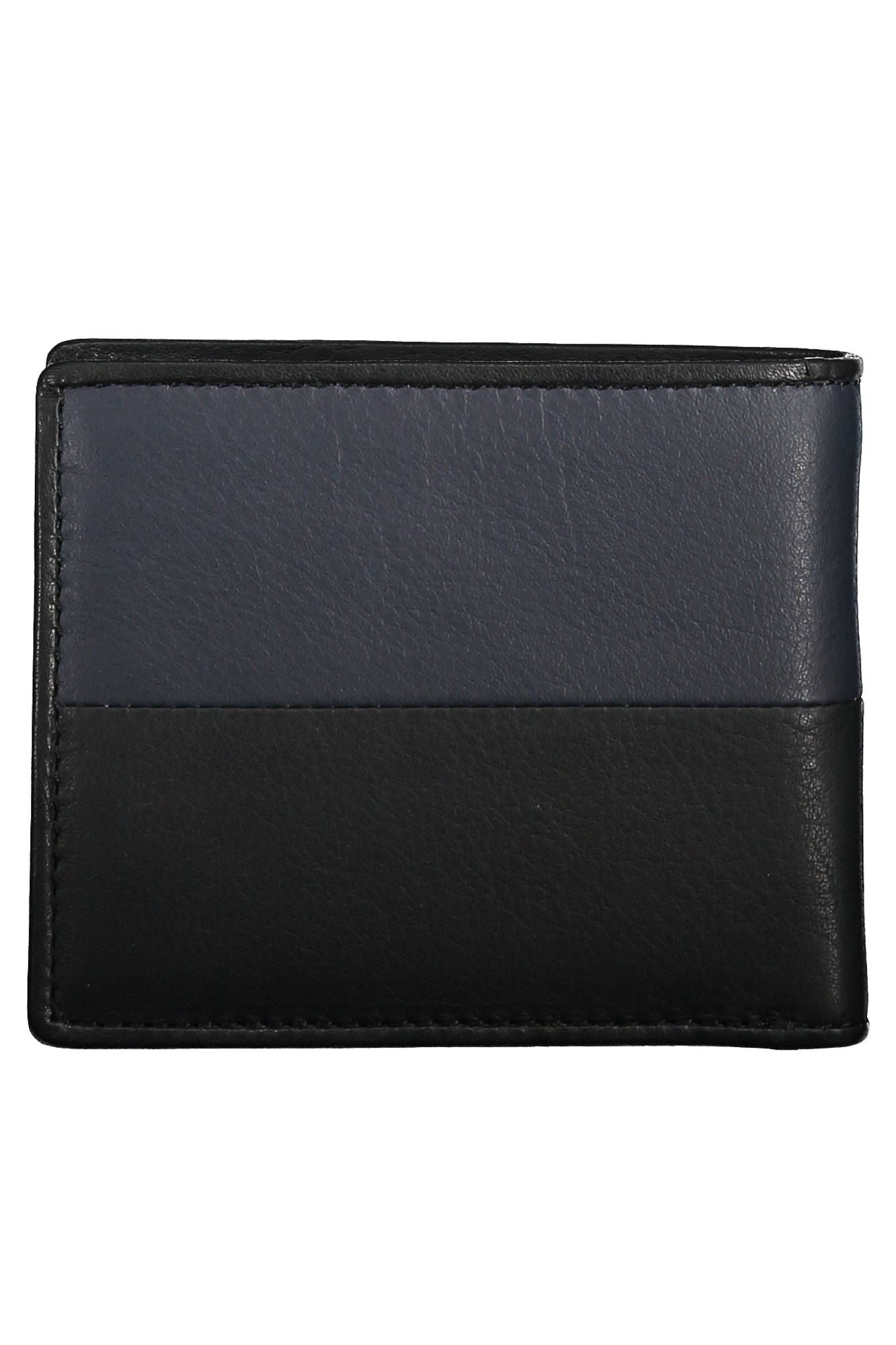 La Martina Black Leather Men Wallet