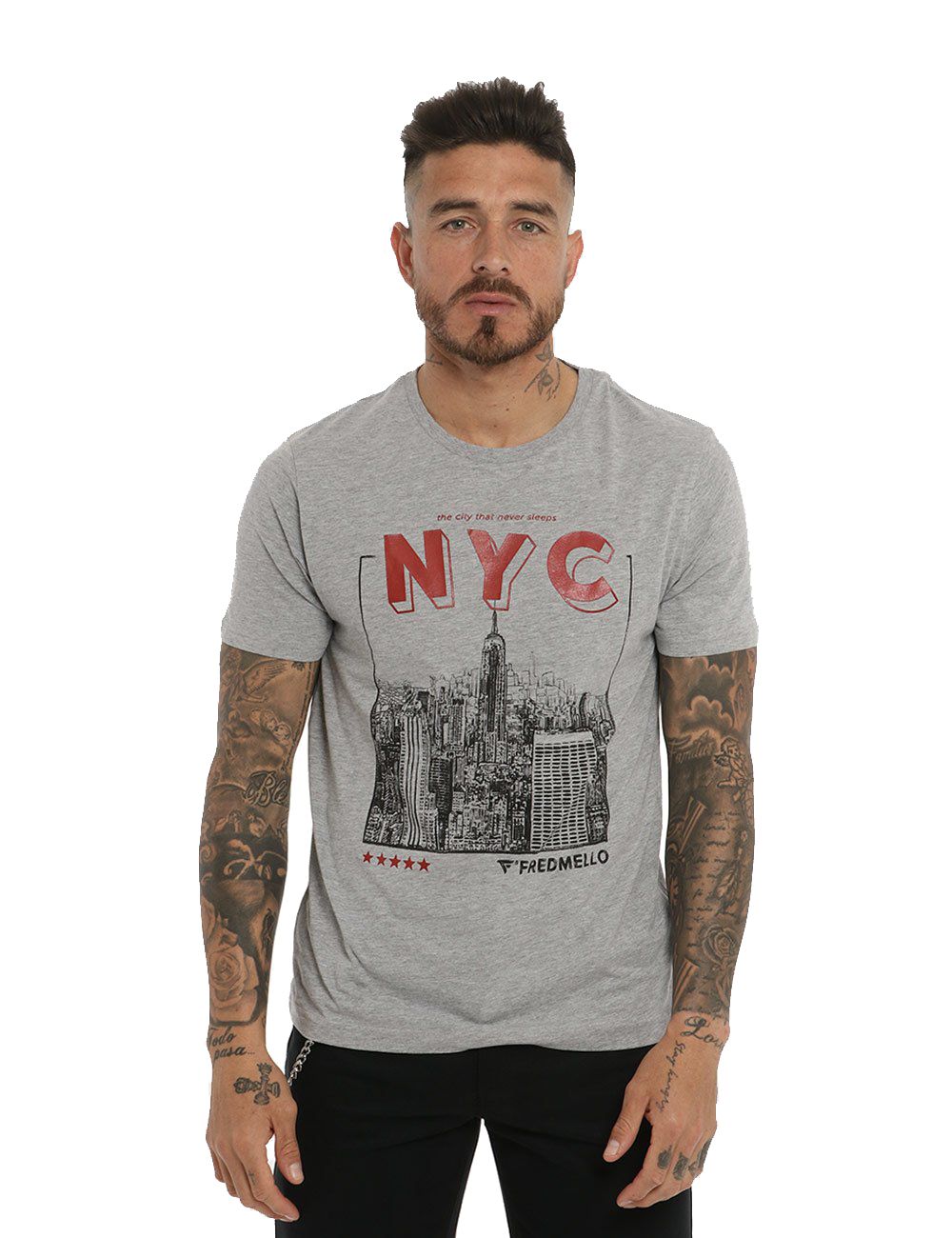 Fred Mello Urban Chic New York Print Tee