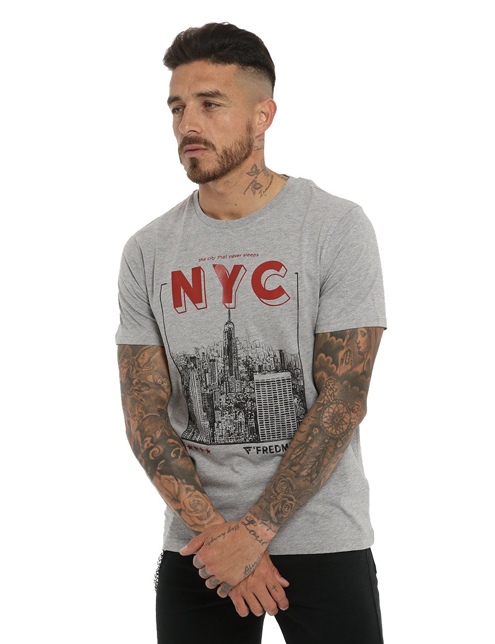 Fred Mello Urban Chic New York Print Tee