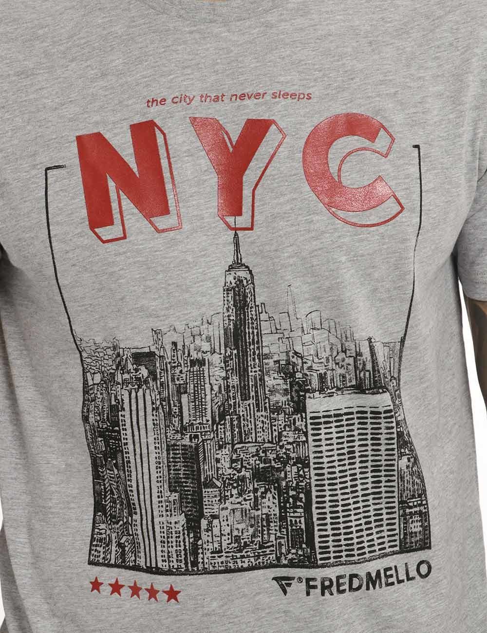 Fred Mello Urban Chic New York Print Tee