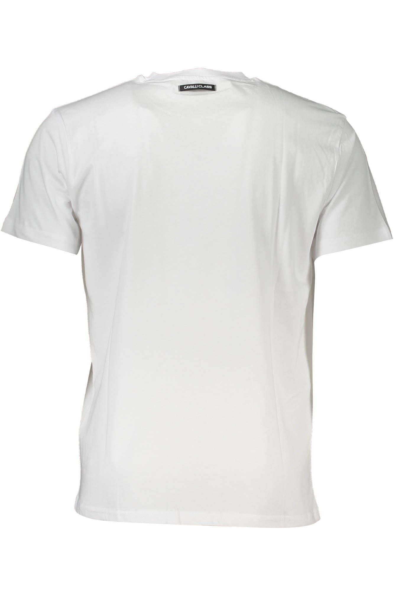 Cavalli Class White Cotton Men T-Shirt