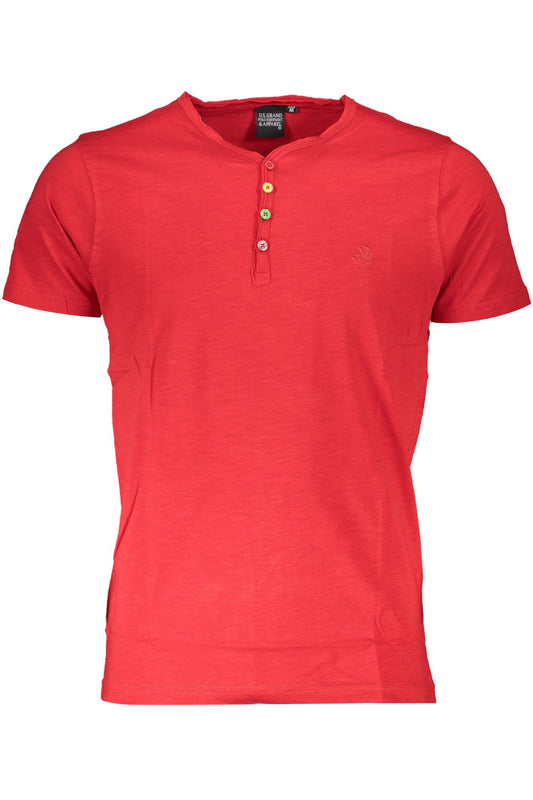 U.S. Grand Polo Red Cotton Men T-Shirt