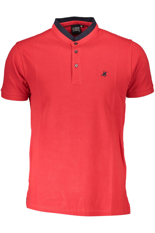 U.S. Grand Polo Red Cotton Men T-Shirt