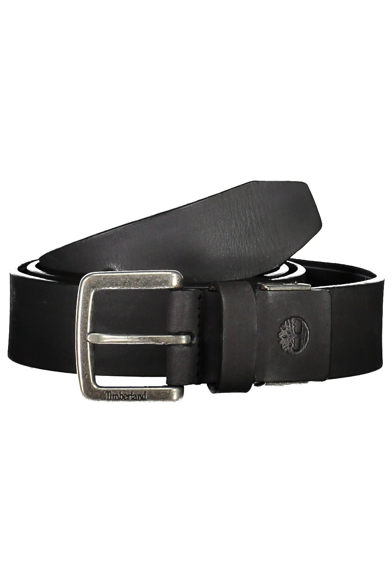 Timberland Black Leather Men Belt