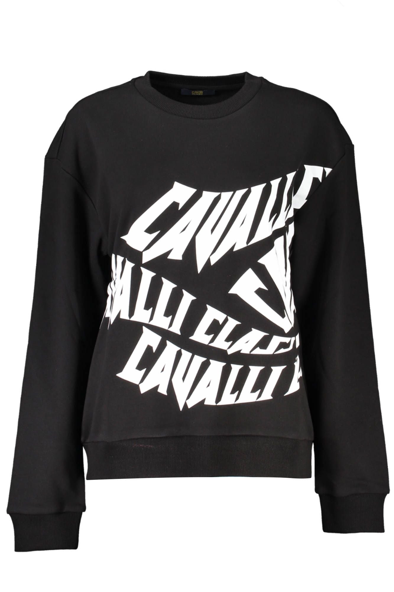 Cavalli Class Black Cotton Women Sweater