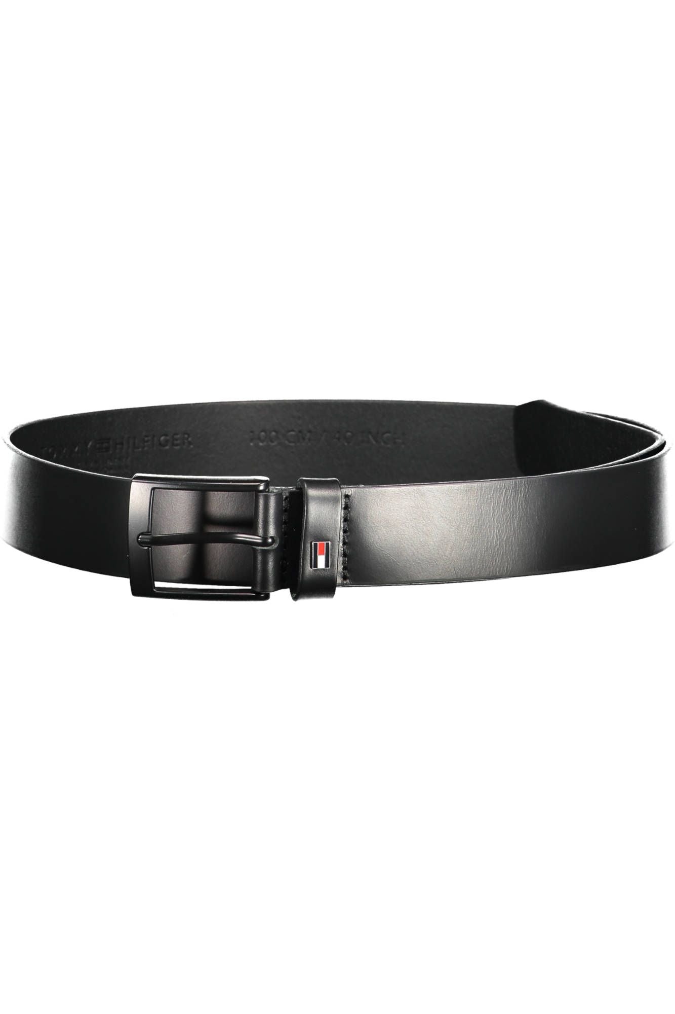 Tommy Hilfiger "Black Leather Men Belt"