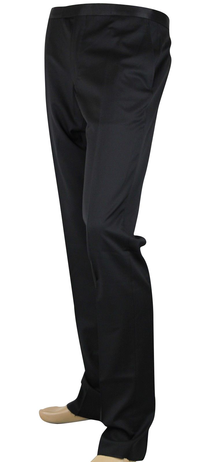 Gucci Men's Skinny Black Wool Evening Dress Pant