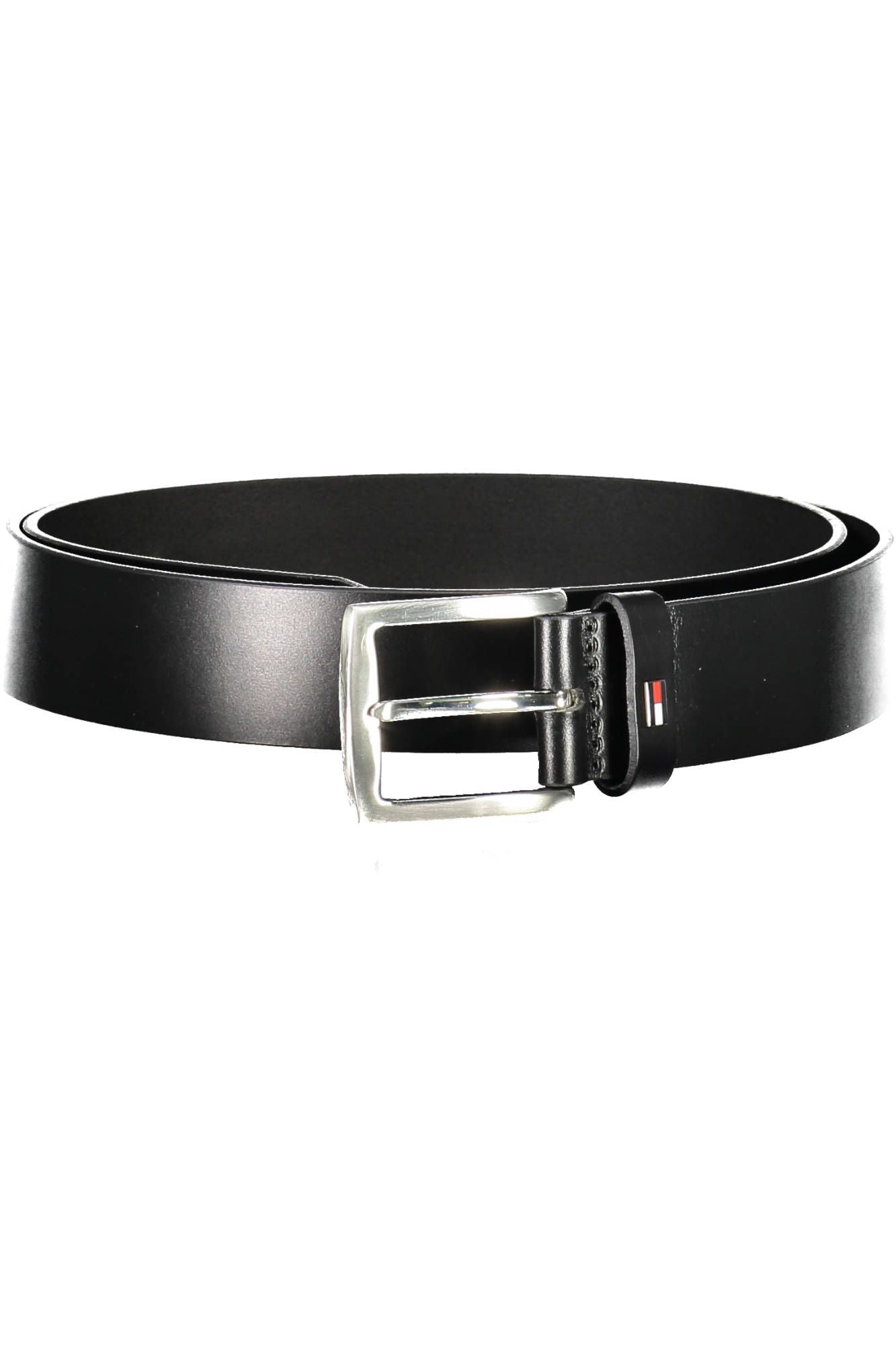 Tommy Hilfiger Black Leather Men Belt