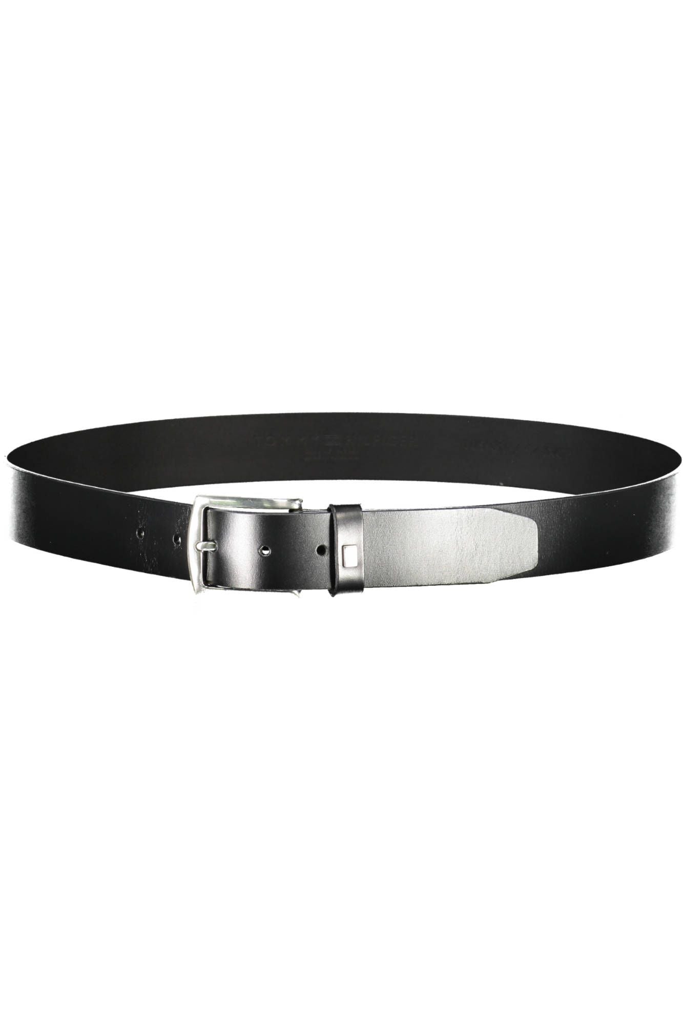 Tommy Hilfiger Black Leather Men Belt