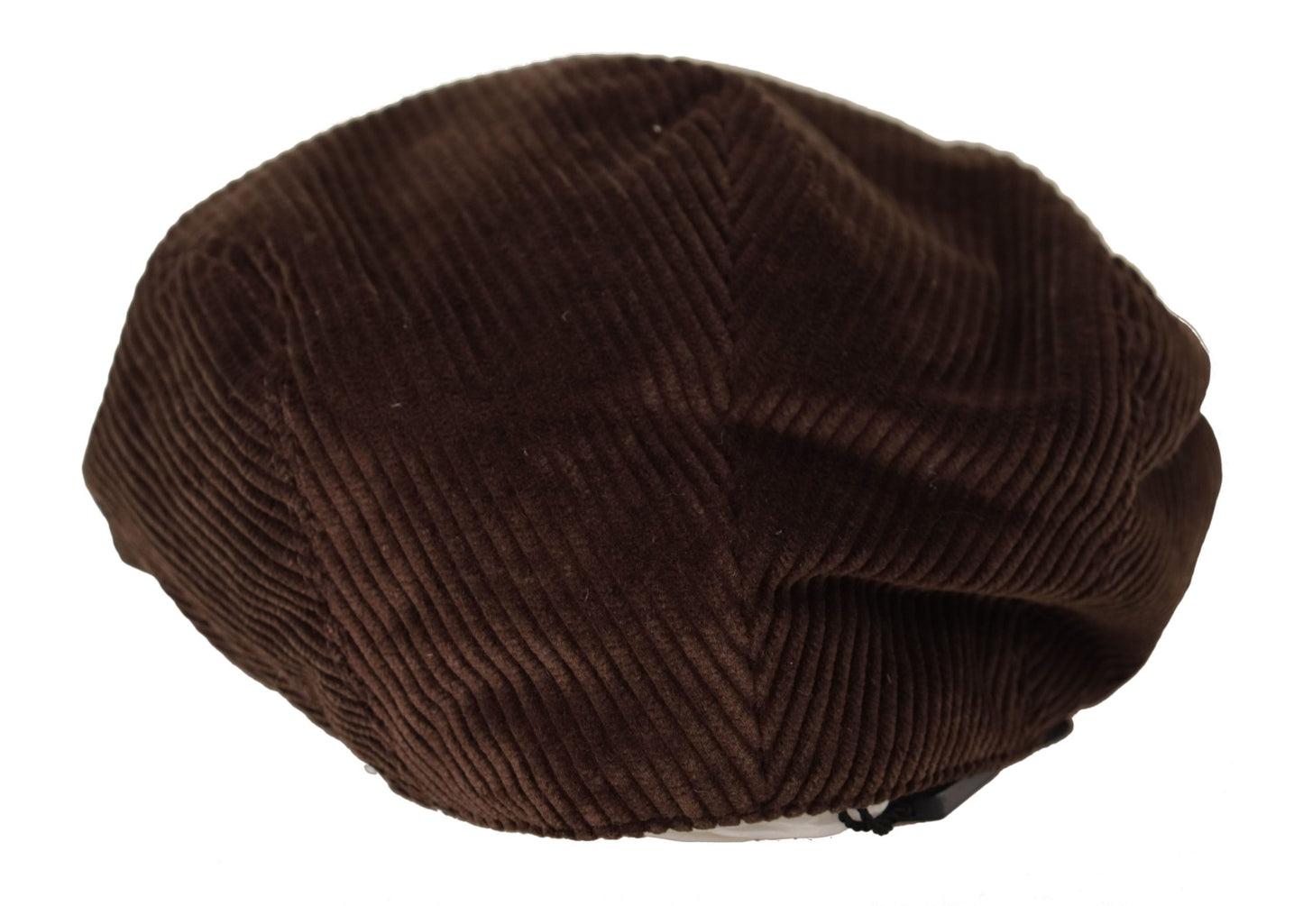 Dolce & Gabbana Elegant Cotton Newsboy Hat in Rich Brown