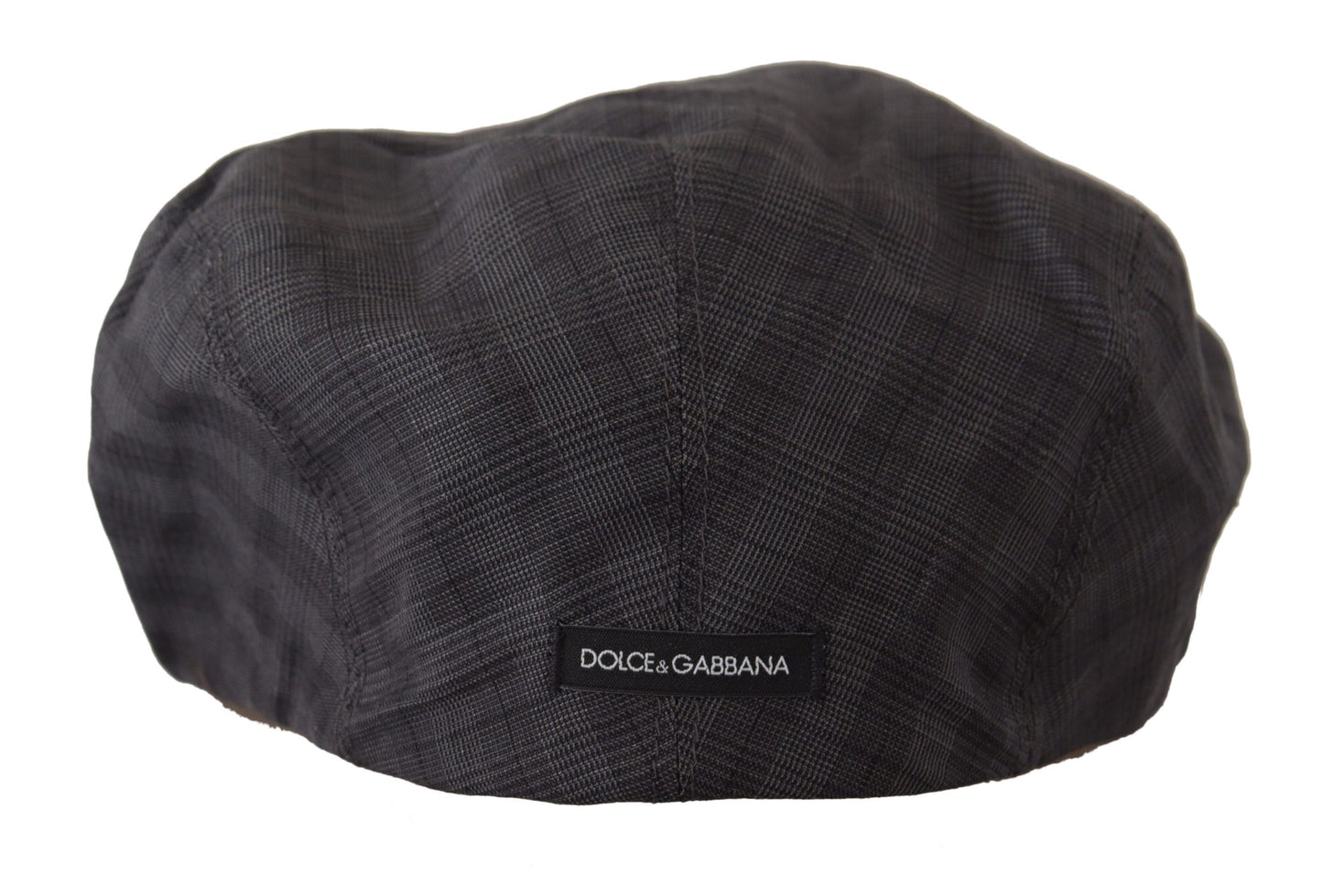 Dolce & Gabbana Chic Newsboy Cap in Gray Linen Blend