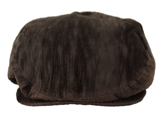 Dolce & Gabbana Elegant Brown Newsboy Cap - 100% Cotton