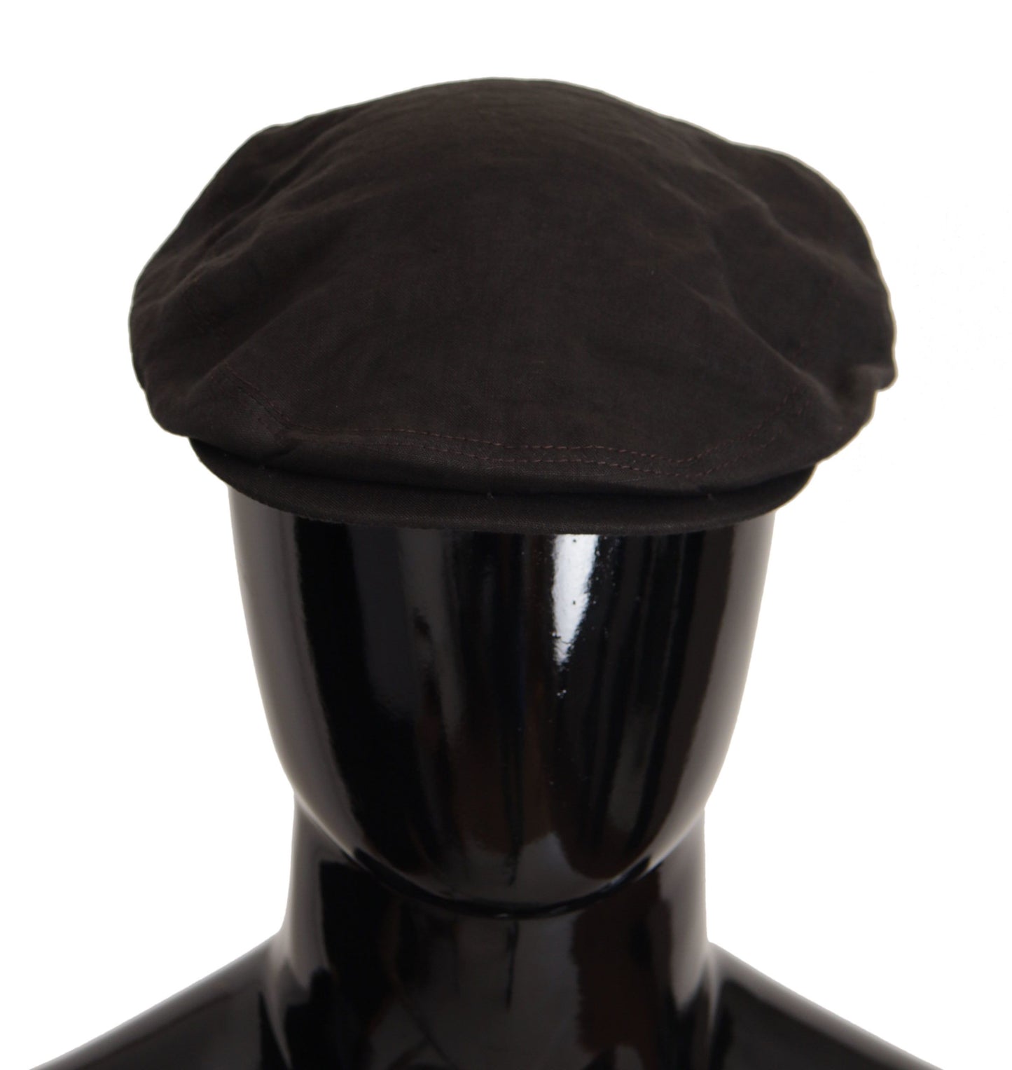 Dolce & Gabbana Brown Flax Newsboy Cap - Italian Craftsmanship