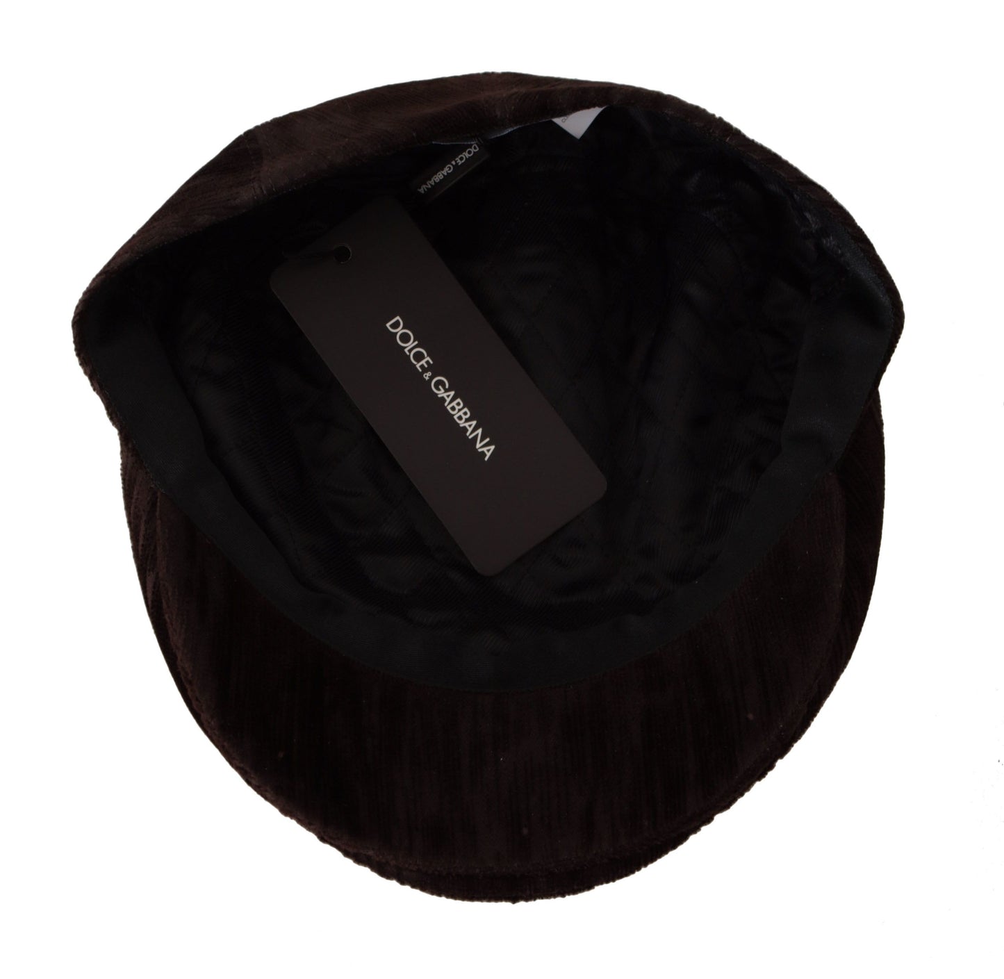 Dolce & Gabbana Elegant Cotton Newsboy Hat in Brown