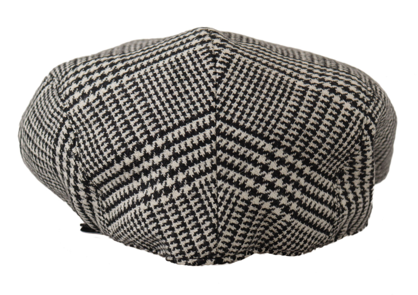 Dolce & Gabbana Elegant Houndstooth Newsboy Cap