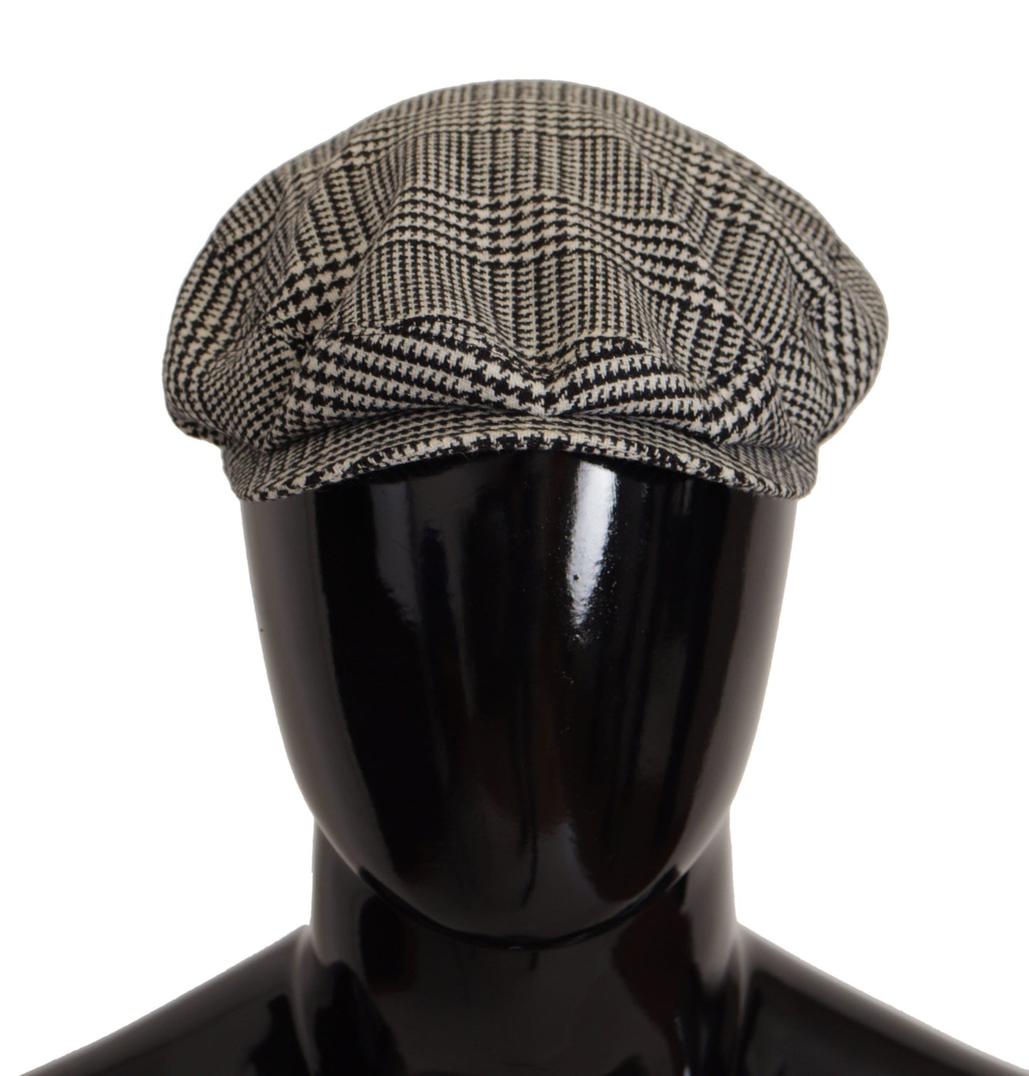 Dolce & Gabbana Elegant Houndstooth Newsboy Cap