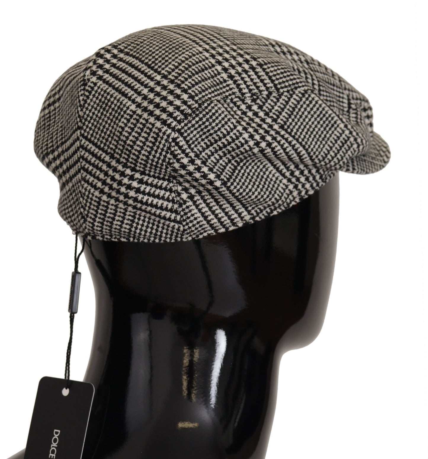 Dolce & Gabbana Elegant Houndstooth Newsboy Cap