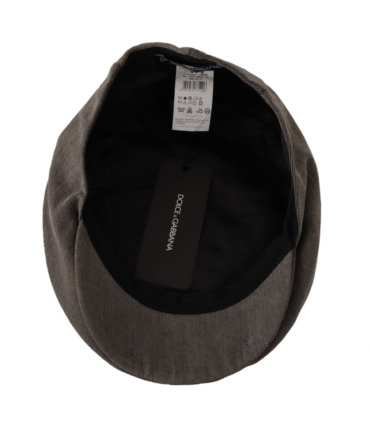 Dolce & Gabbana Chic Gray Newsboy Hat