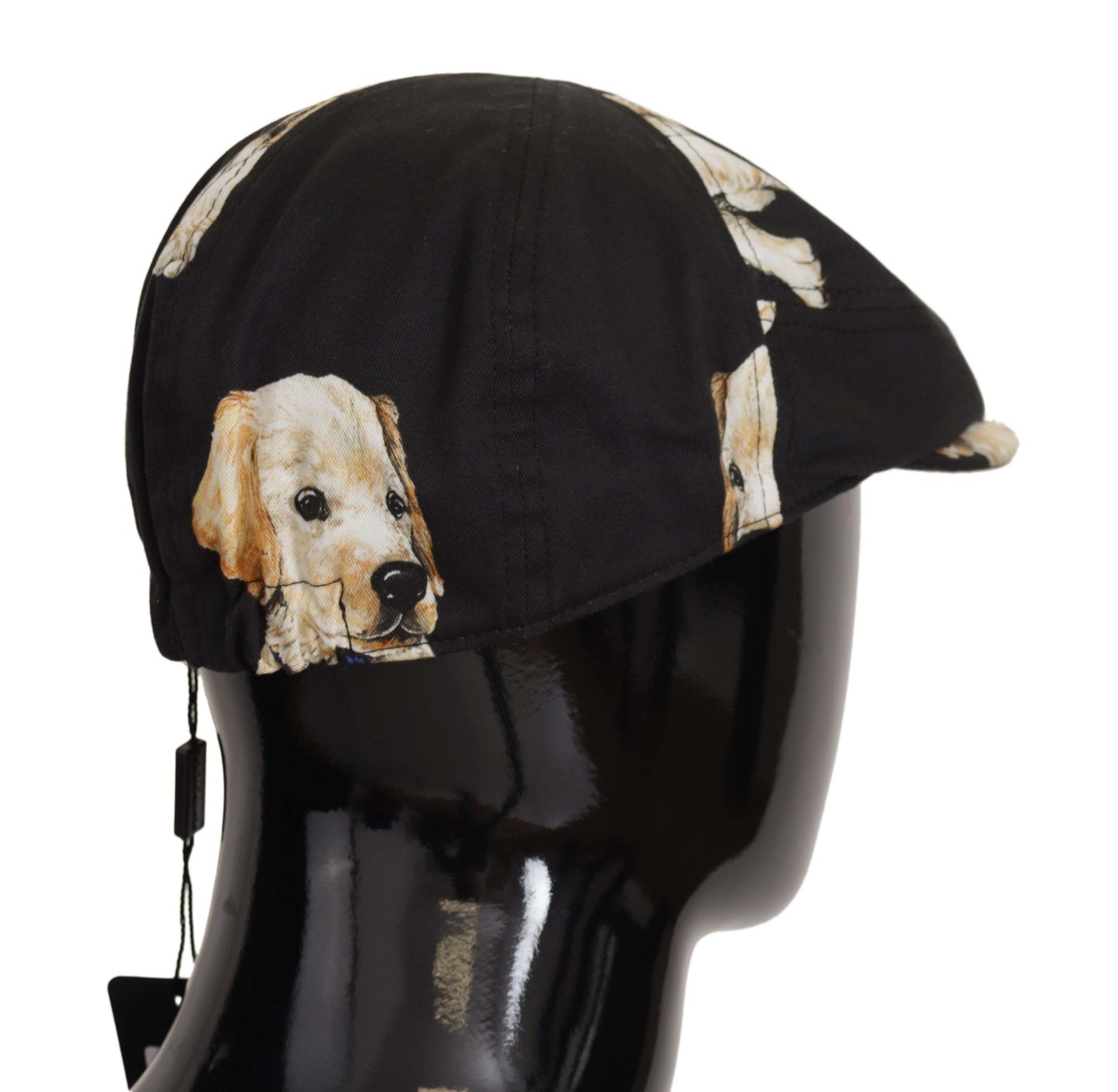 Dolce & Gabbana Elegant Dog Print Newsboy Hat