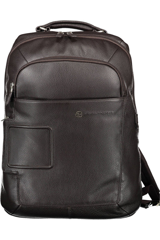 Piquadro Brown Nylon Men Backpack