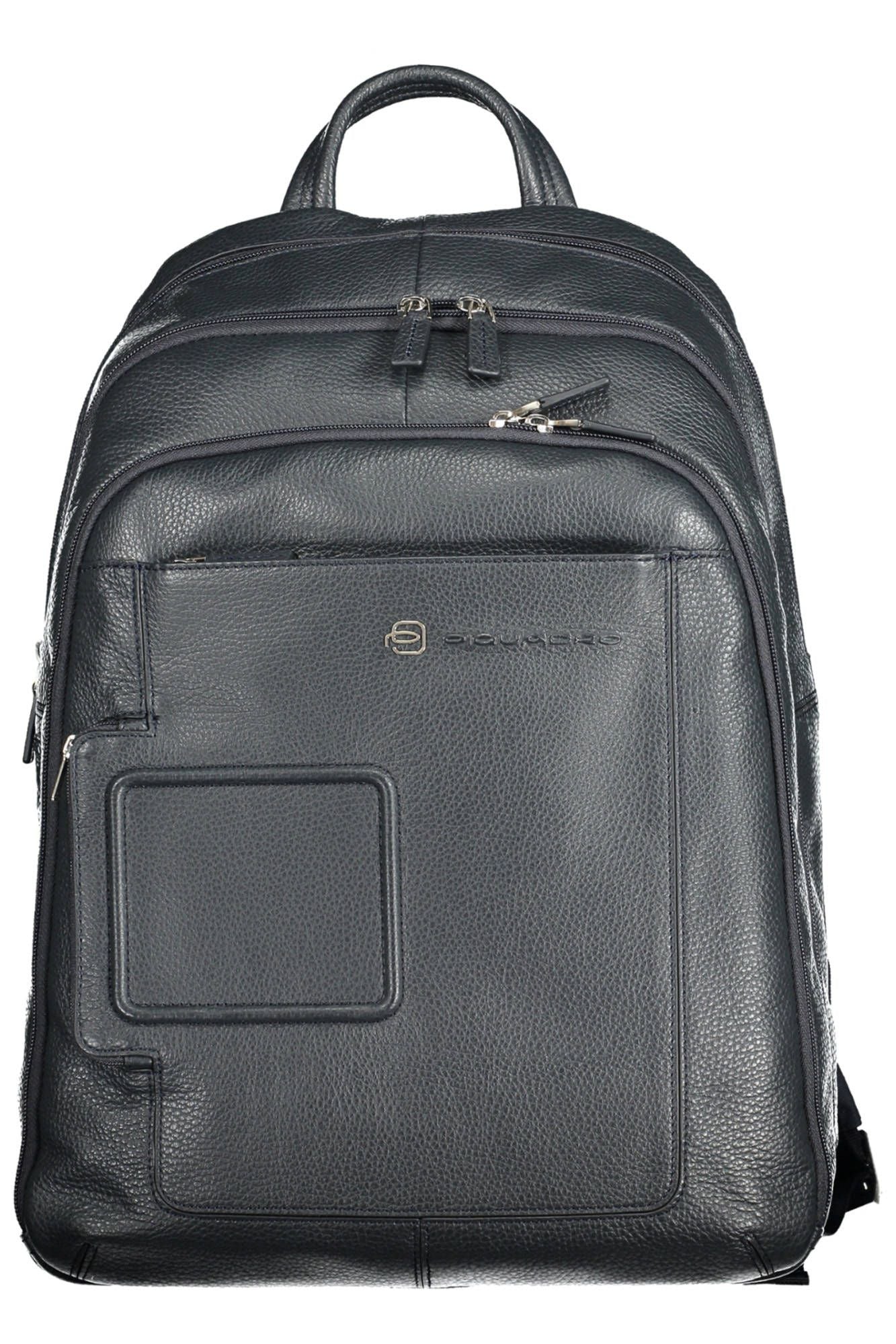 Piquadro Blue Leather Men Backpack