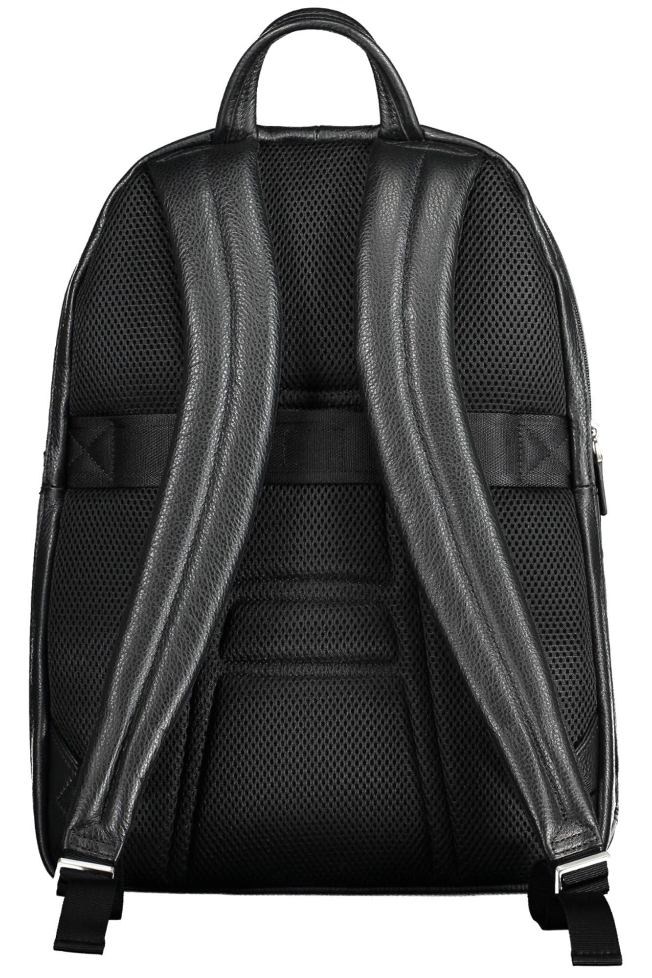 Piquadro Black Leather Men Backpack