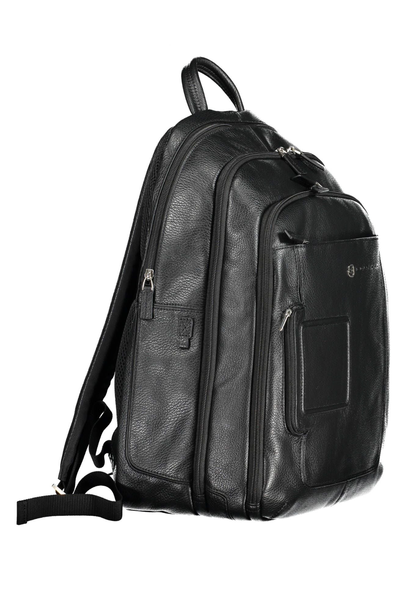 Piquadro Black Leather Men Backpack