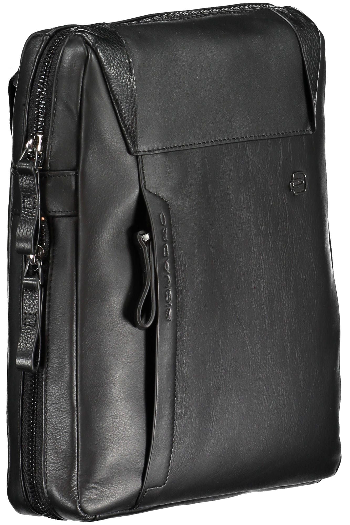 Piquadro Black Leather Men Shoulder Bag