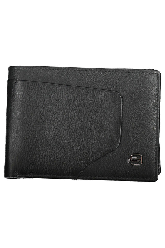 Piquadro Black Leather Men Wallet