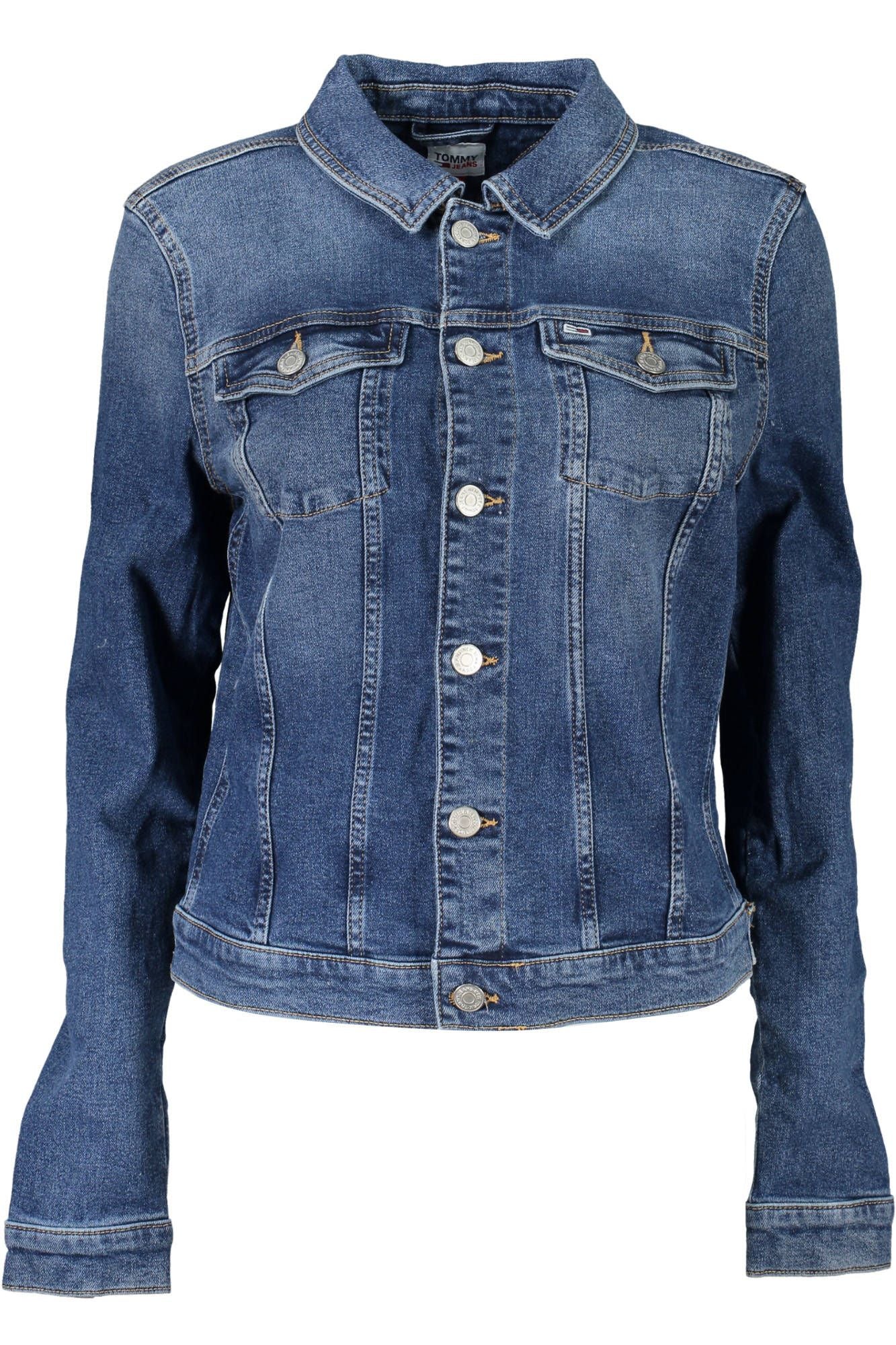 Tommy Hilfiger Blue Cotton Women Jacket