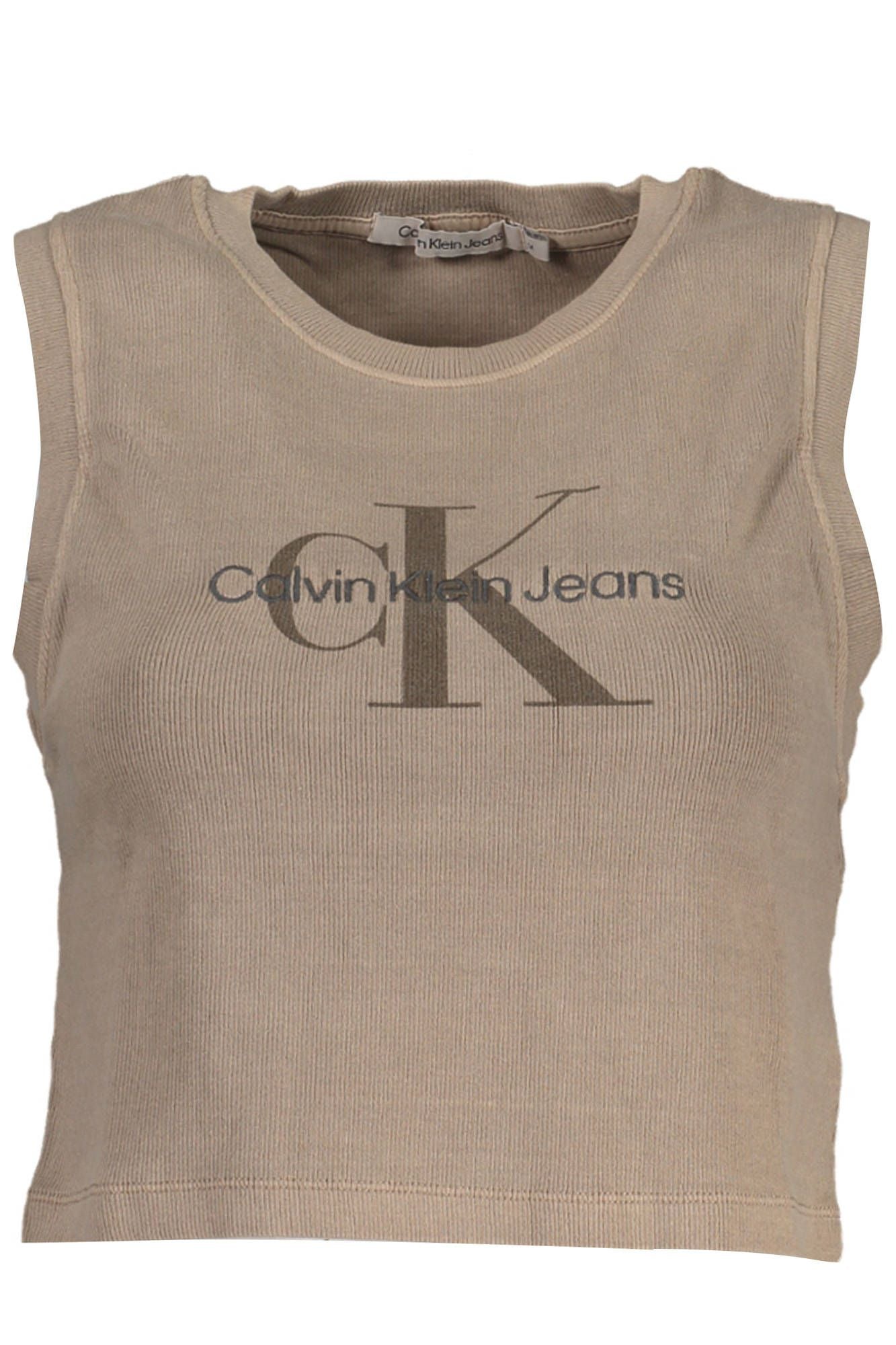 Calvin Klein Brown Cotton Women Tee