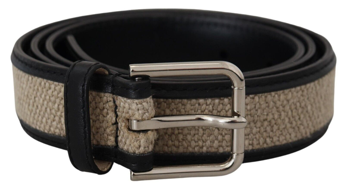 Dolce & Gabbana Elegant Dual-Tone Leather Belt