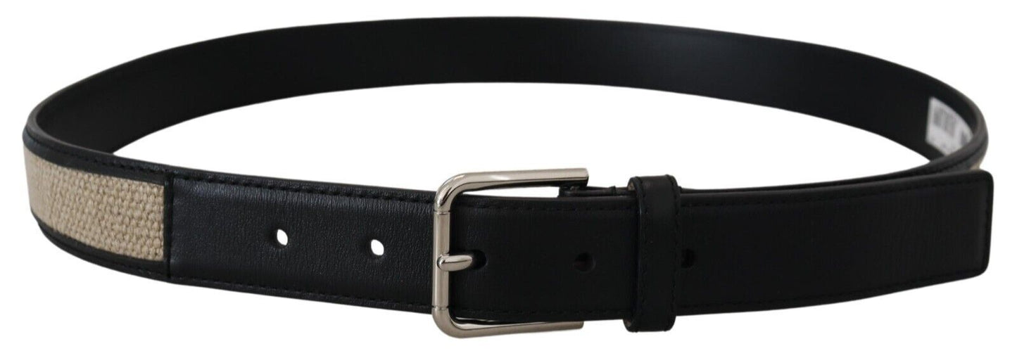 Dolce & Gabbana Elegant Dual-Tone Leather Belt