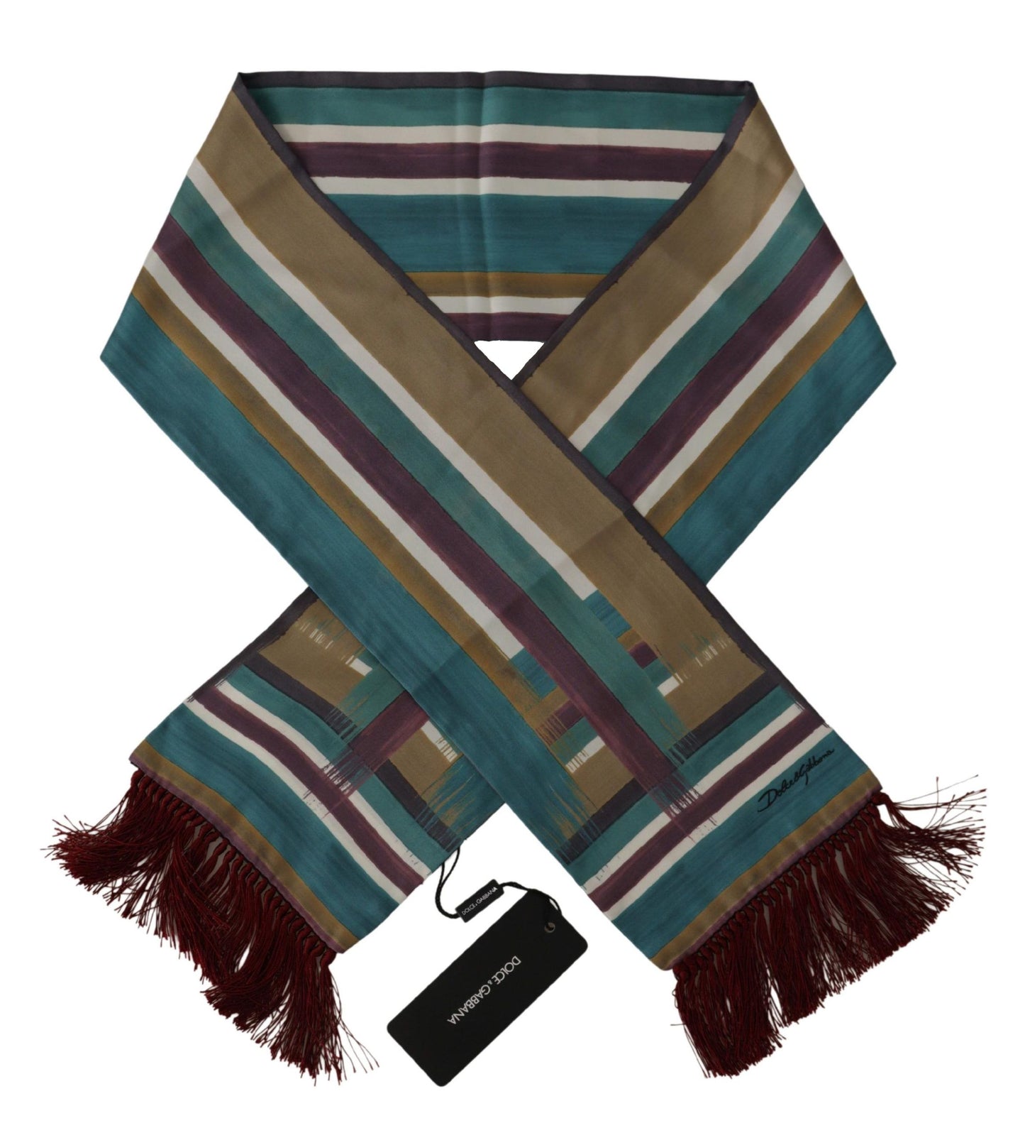 Dolce & Gabbana Elegant Multicolor Silk Men's Scarf