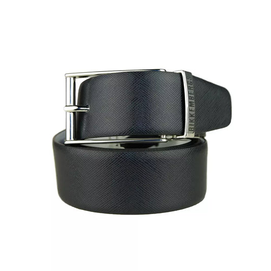 Bikkembergs Black Calfskin Men Belt