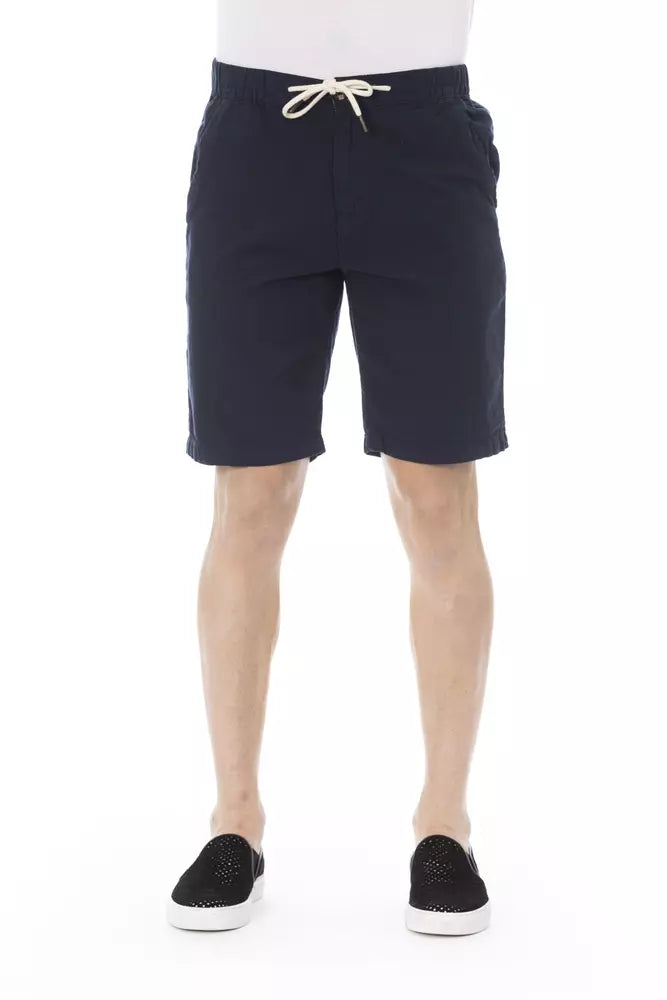 Baldinini Trend Blue Cotton Men Bermuda Short