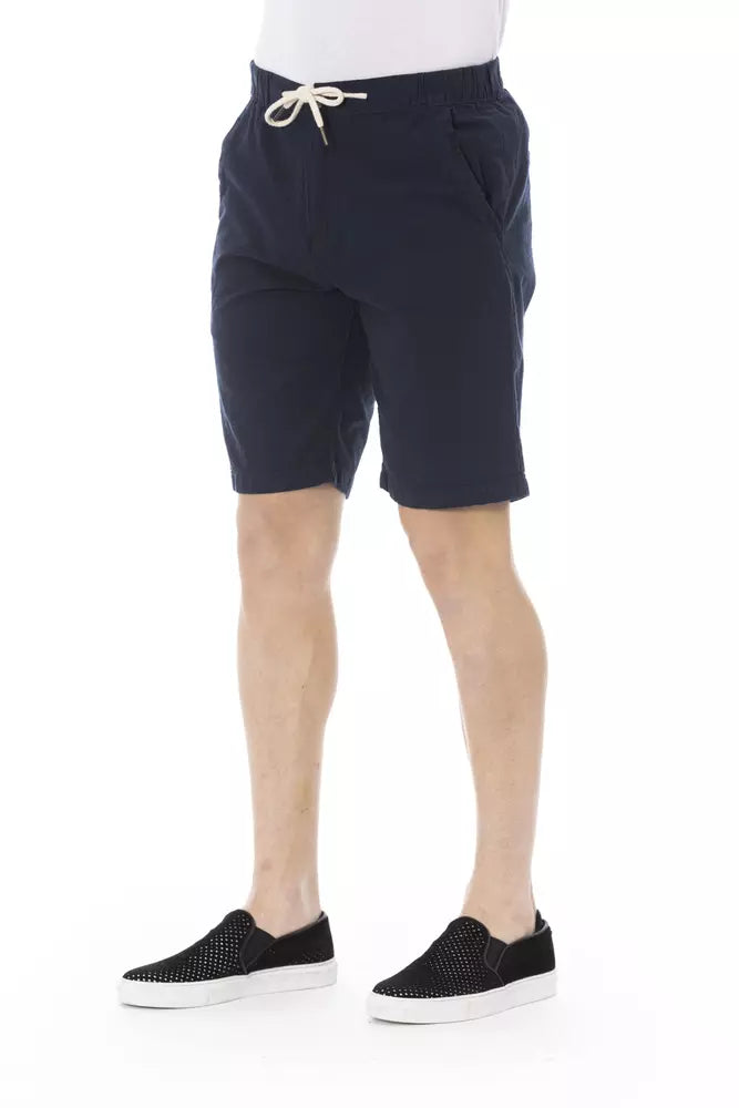 Baldinini Trend Blue Cotton Men Bermuda Short